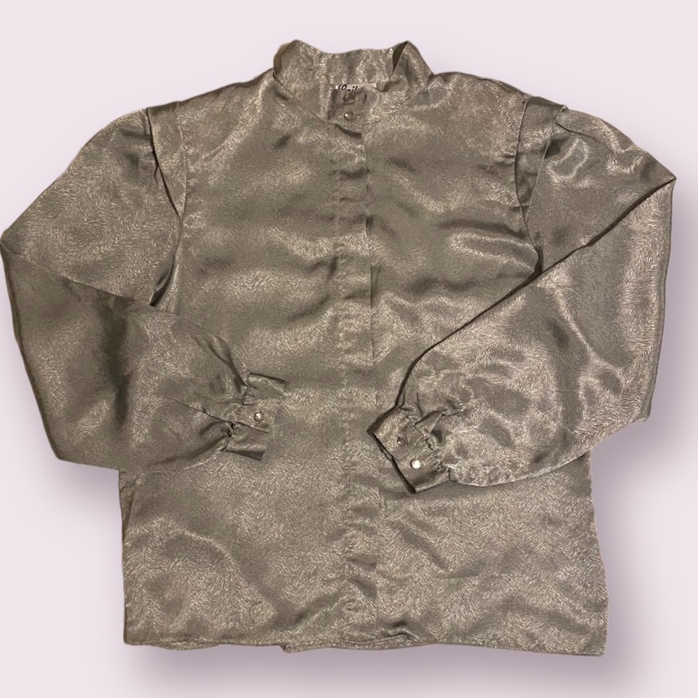 Beautiful silver vintage blouse